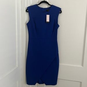NWT Banana Republic Fitted Work Dress w/ Exposed Back Zip & Envelope Hem…